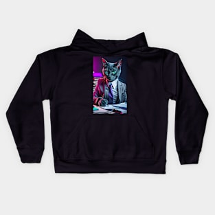 Business Cat 1 Kids Hoodie